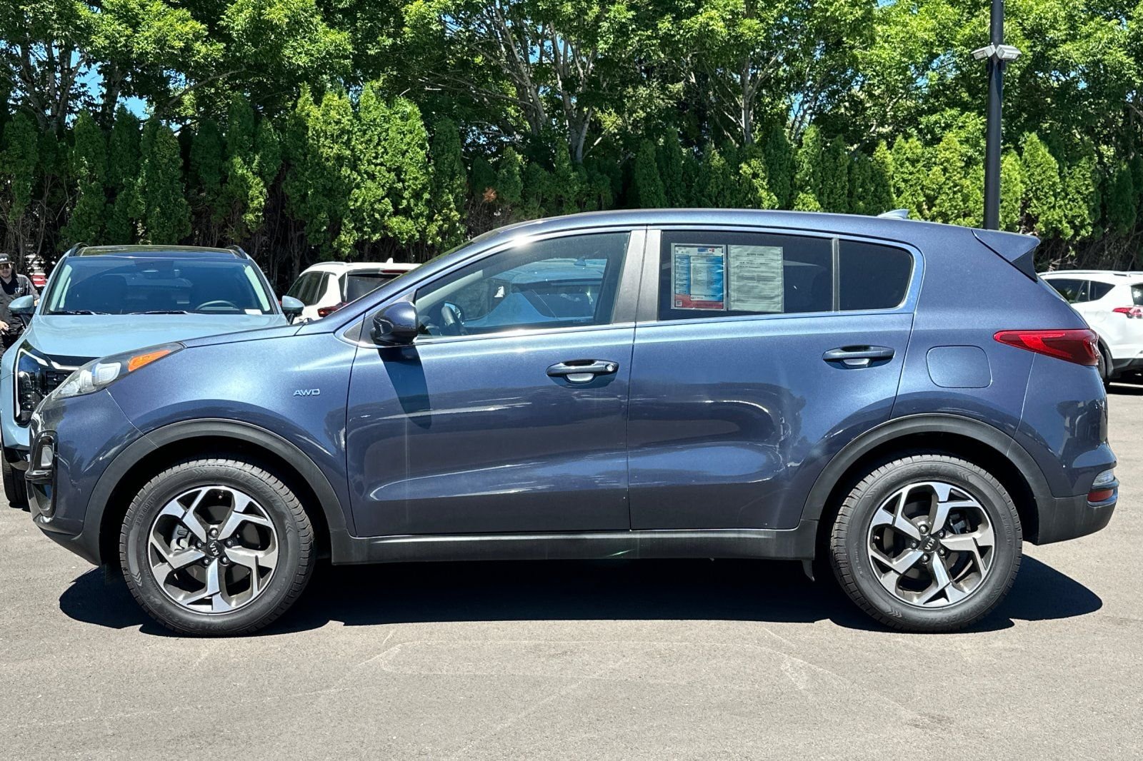 Used 2022 Blue Kia LX image 7