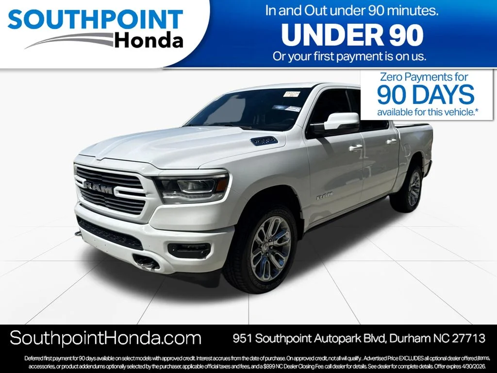 Used 2023 Bright White Clearcoat Ram Laramie image 3