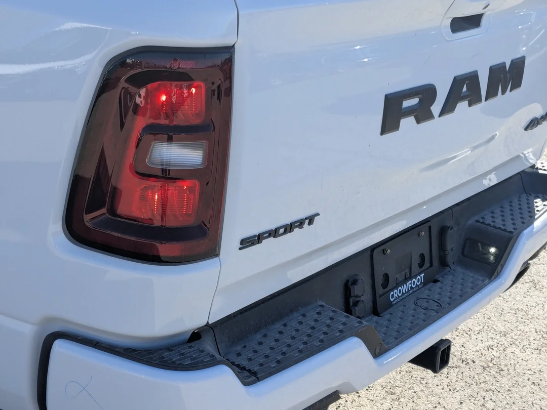 New 2026 White RAM Sport - - Pkg 21L - Pano Sunroof - Sport Hood - Trailer Brake Ctrl & More! image 11
