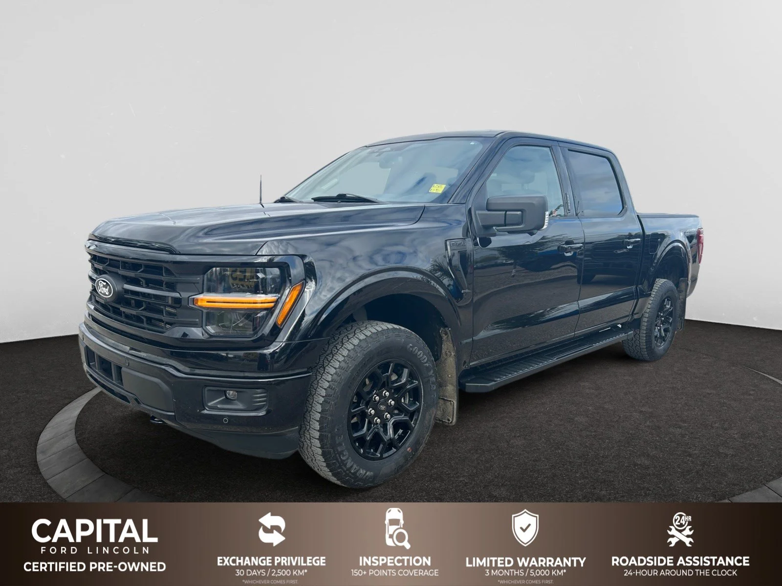 Used 2024 BLACK Ford XLT SuperCrew   EcoBoost™ image 1