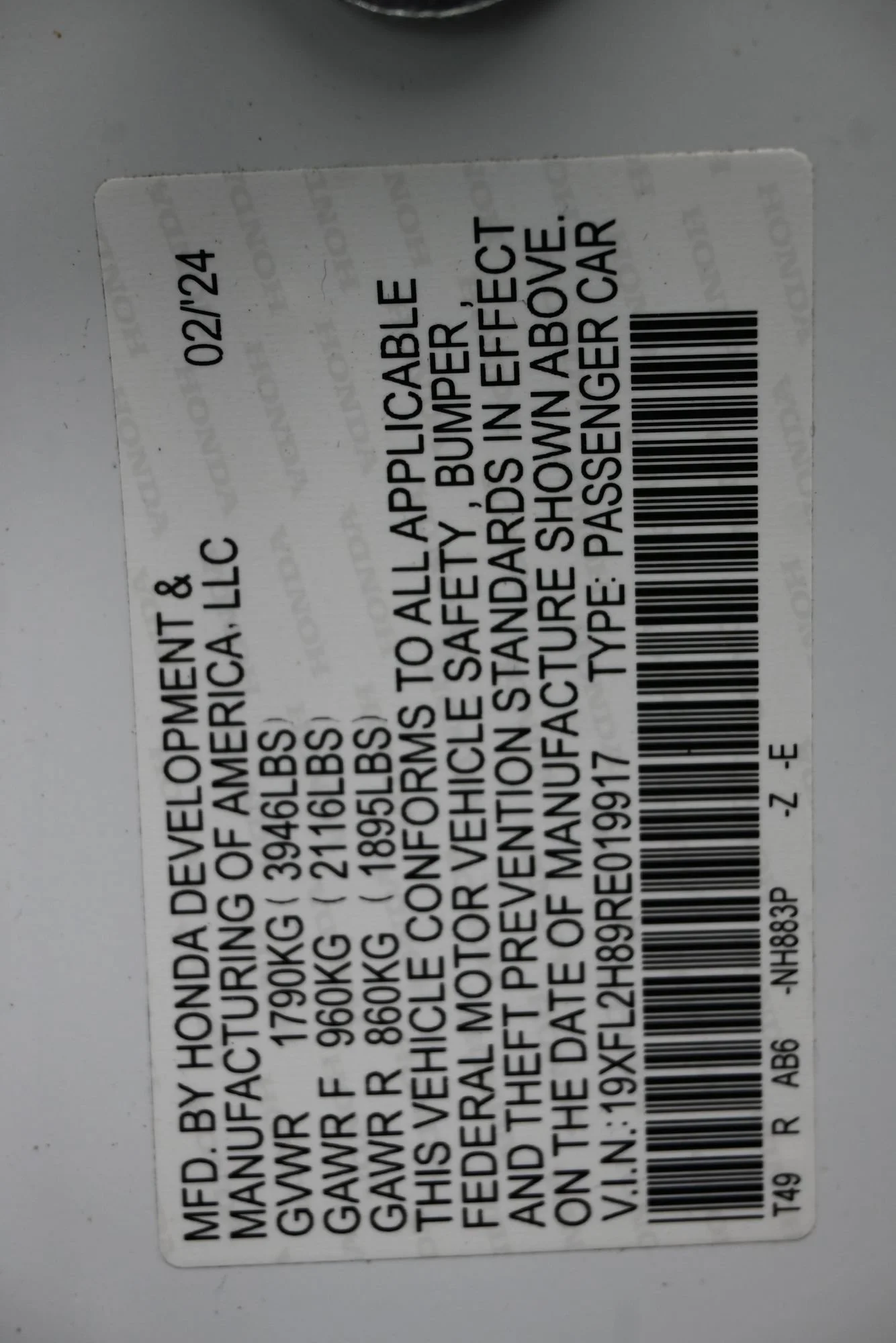 Used 2024 White Honda Sport image 24