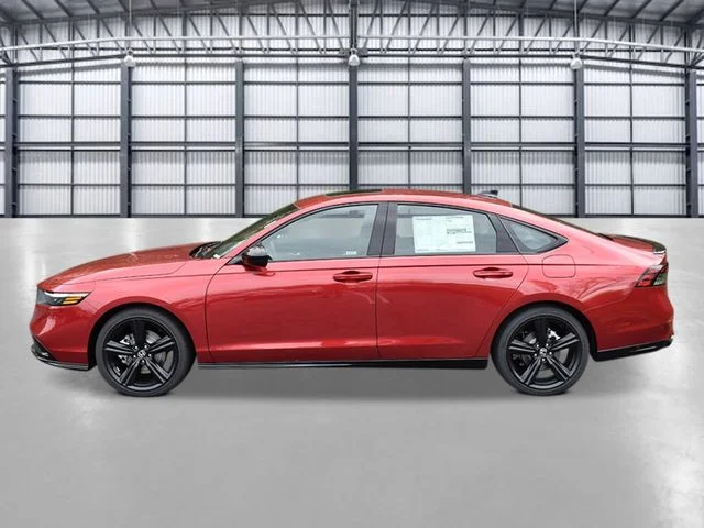 New 2026 Radiant Red Metallic Honda Sport-L Hybrid image 2