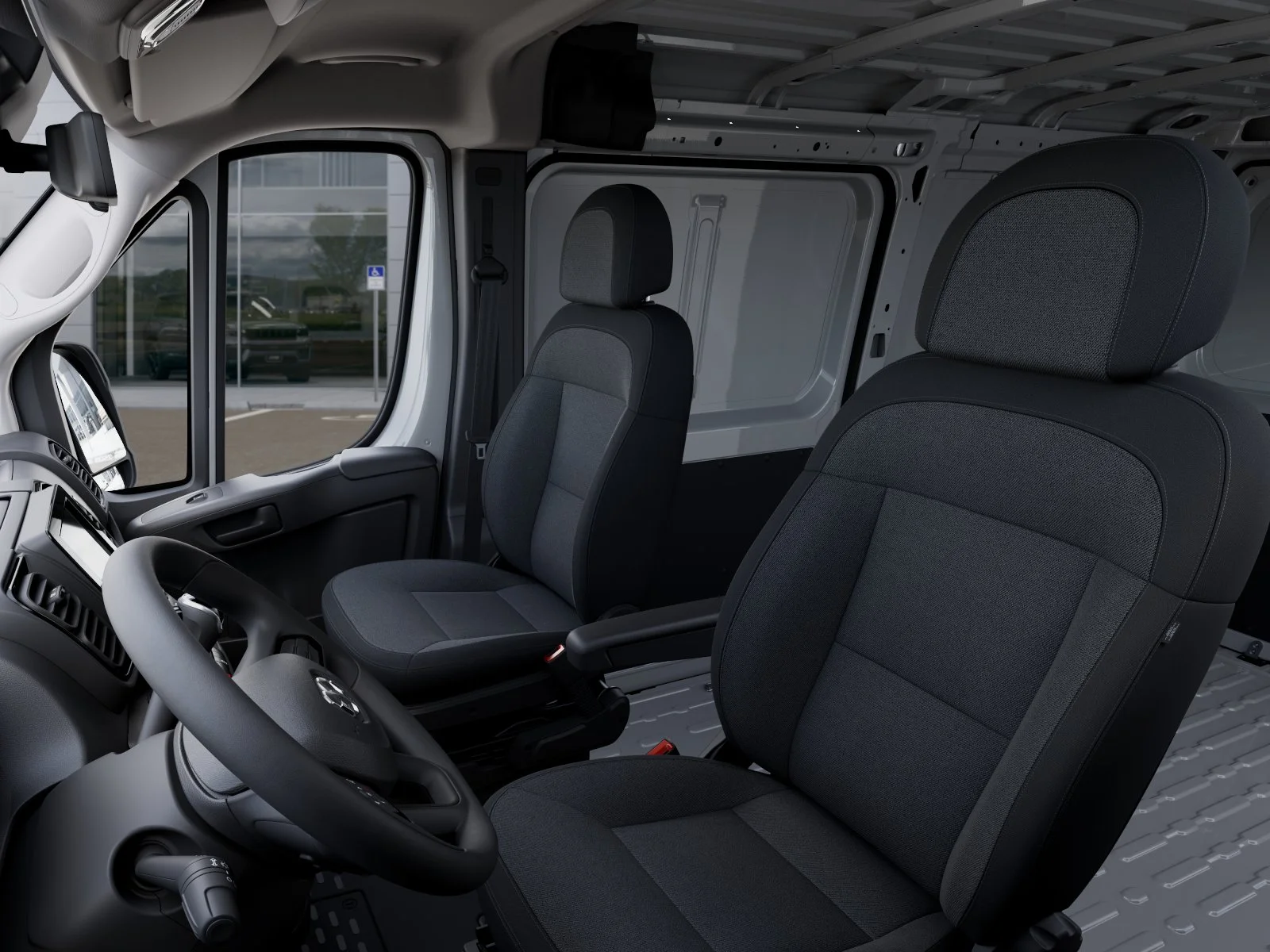 New 2026 Bright White Clear-Coat Exterior Paint RAM Tradesman 1500 Low Roof 118 WB w/Pass Seat image 49