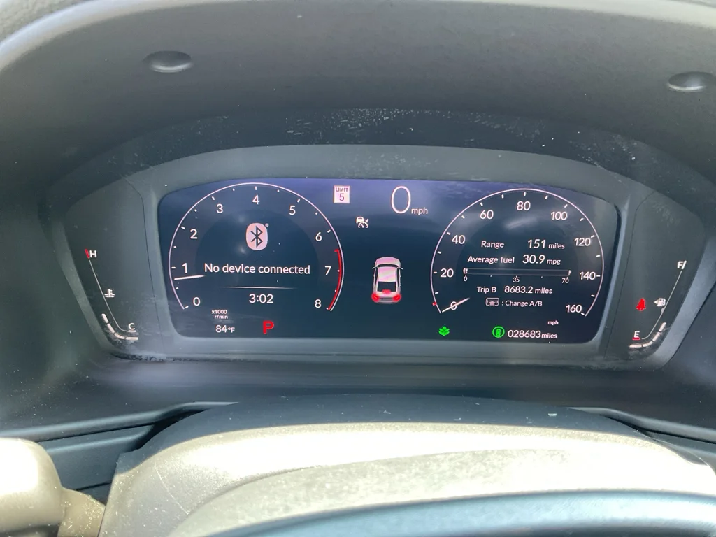 Used 2023 Meteorite Gray Metallic Honda EX image 24