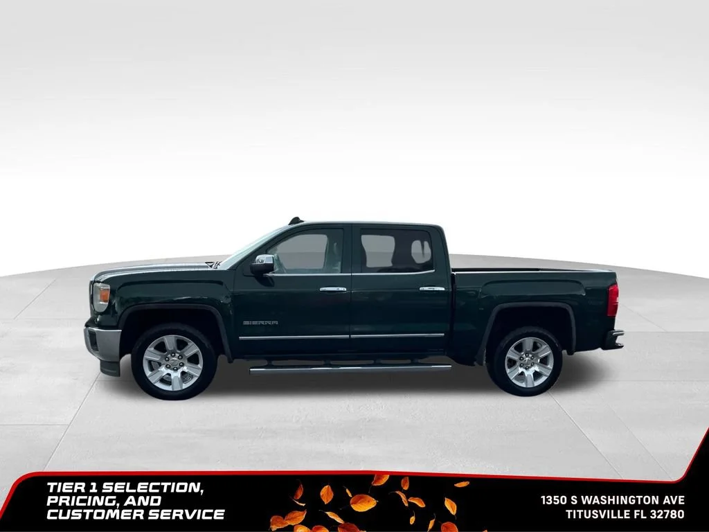 Used 2015 EMERALD GREEN METALLIC GMC SLT image 3