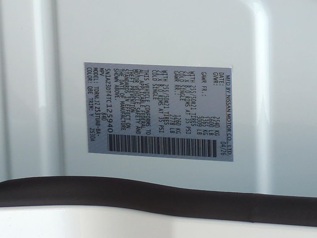 New 2026 Everest White Pearl TriCoat Nissan Platinum image 25