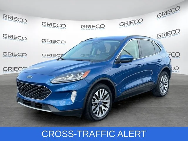 Used 2022 Blue Ford Titanium image 3