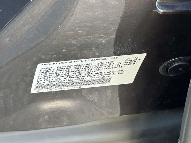 Certified Used 2018 Modern Steel Metallic Honda EX-L image 19