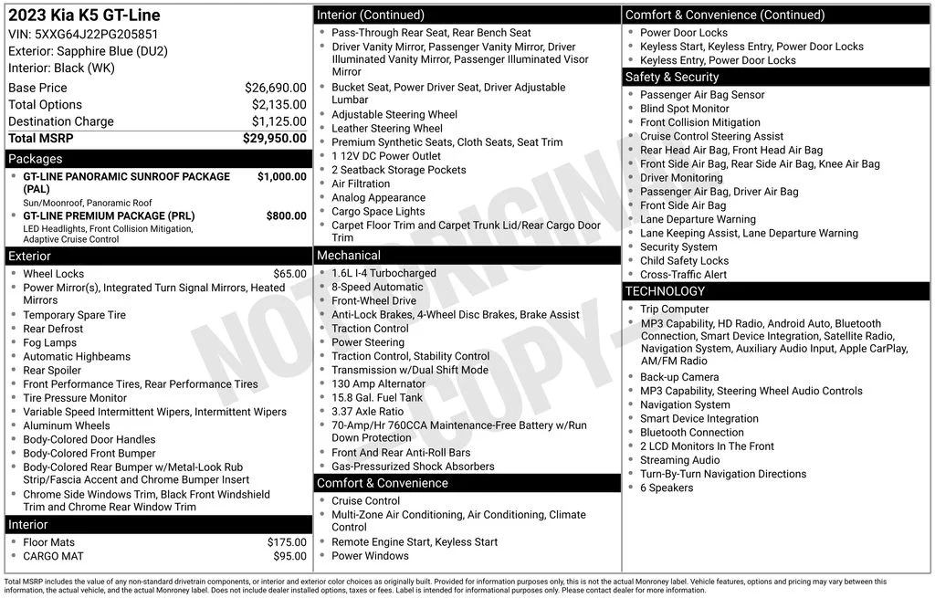 Used 2023 Blue Kia GT-Line image 36