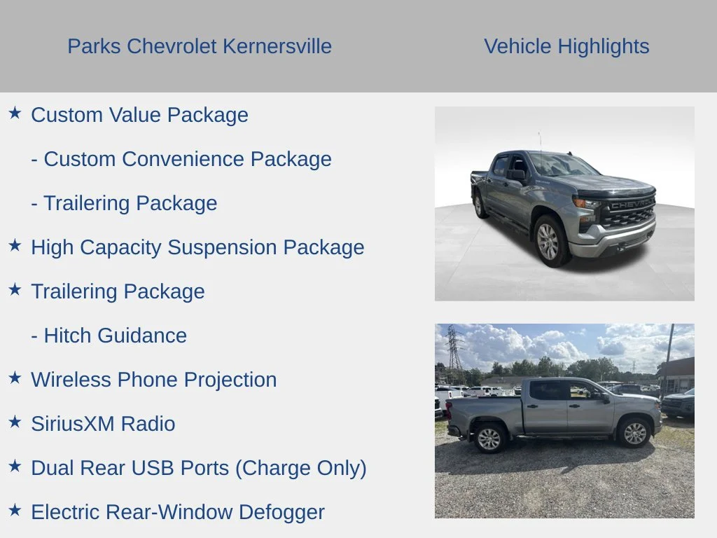 Used 2023 STERLING GRAY METALLIC Chevrolet Custom image 30