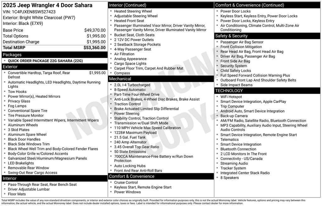 Certified Used 2025 White Jeep Sahara image 35
