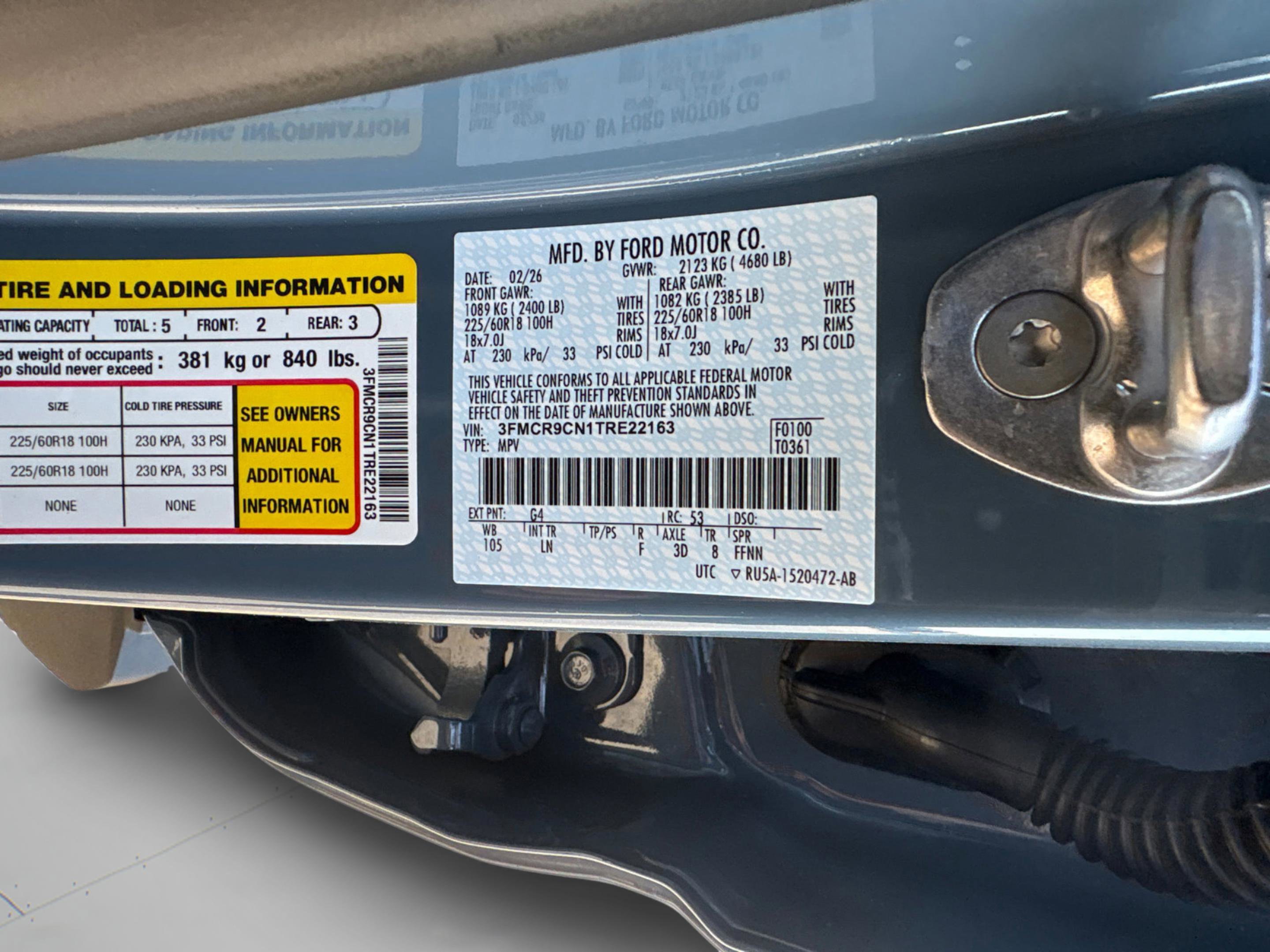 New 2026 Azure Gray Metallic Tri-Coat Ford Outer Banks® image 30