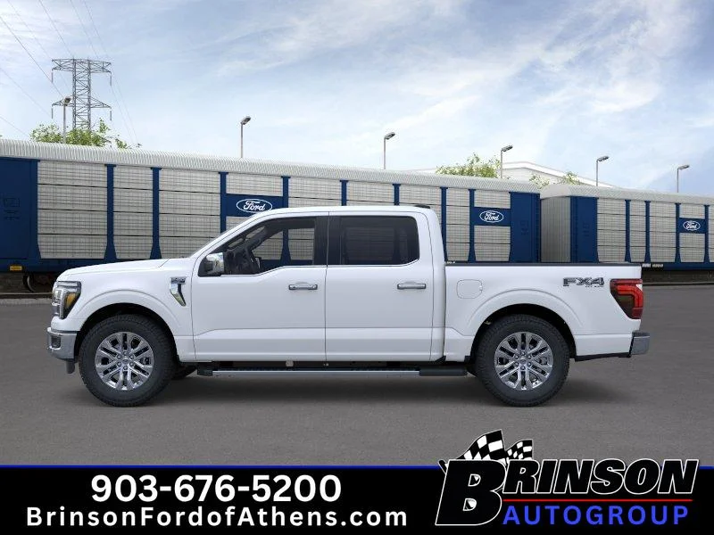 New 2026 Star White Metallic Tri-Coat Ford LARIAT image 3