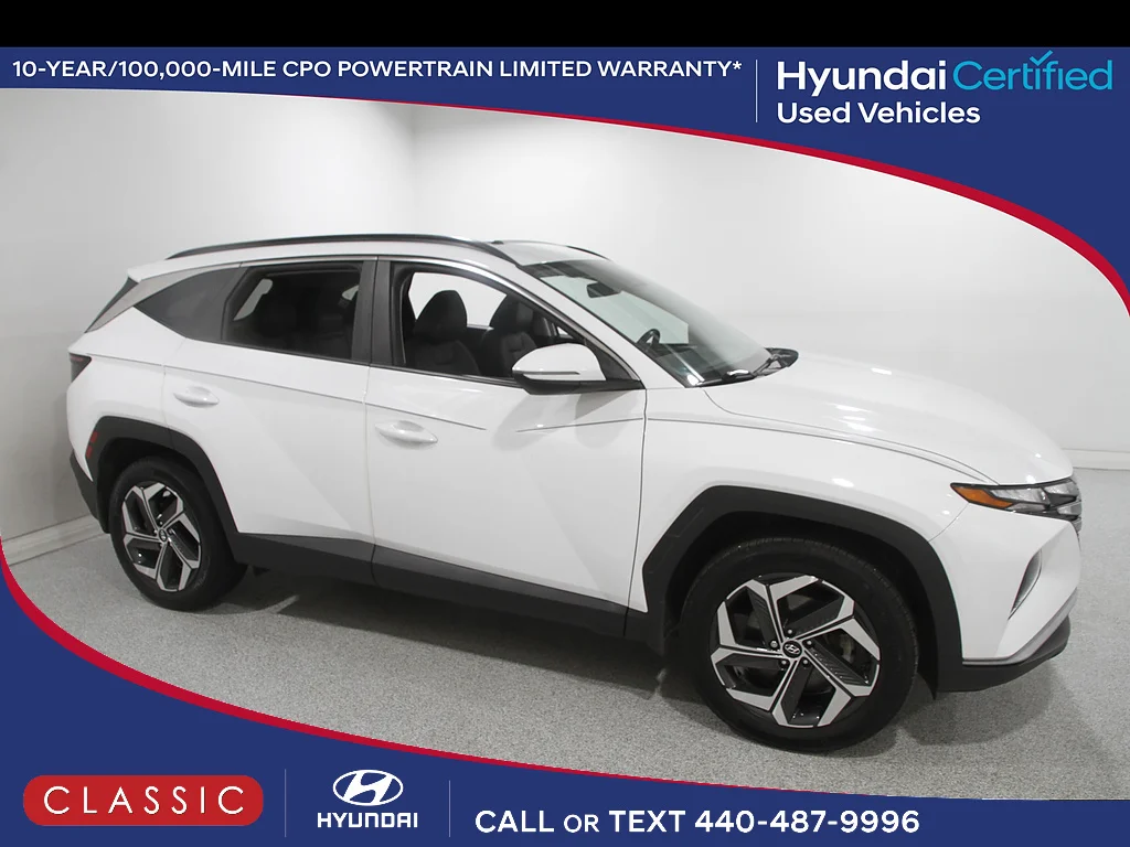 Certified Used 2024 Serenity White Pearl Hyundai SEL image 1