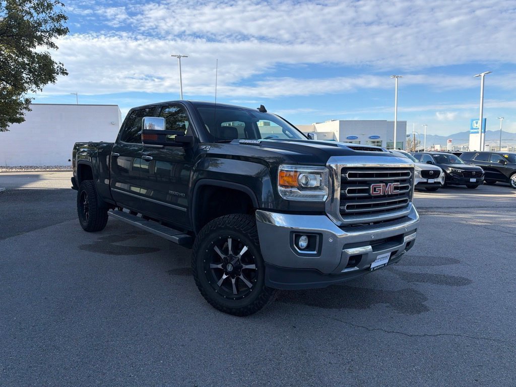 Used 2017 Dark Slate Metallic GMC SLT image 1