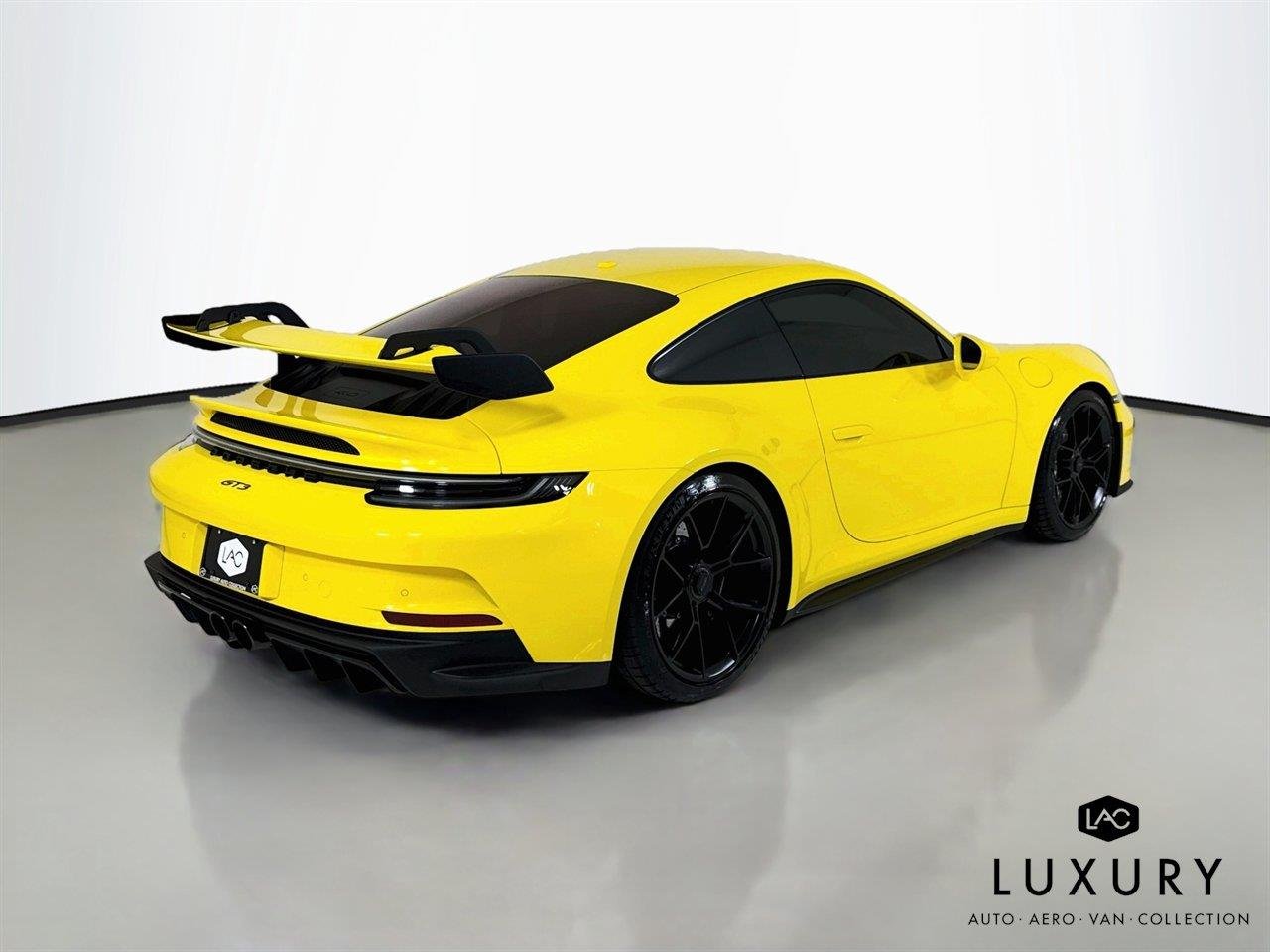 Used 2022 Racing Yellow Porsche GT3 | PCCB | PDLS+ | Matte Carbon Trim | Exclusive Design Taillights image 5