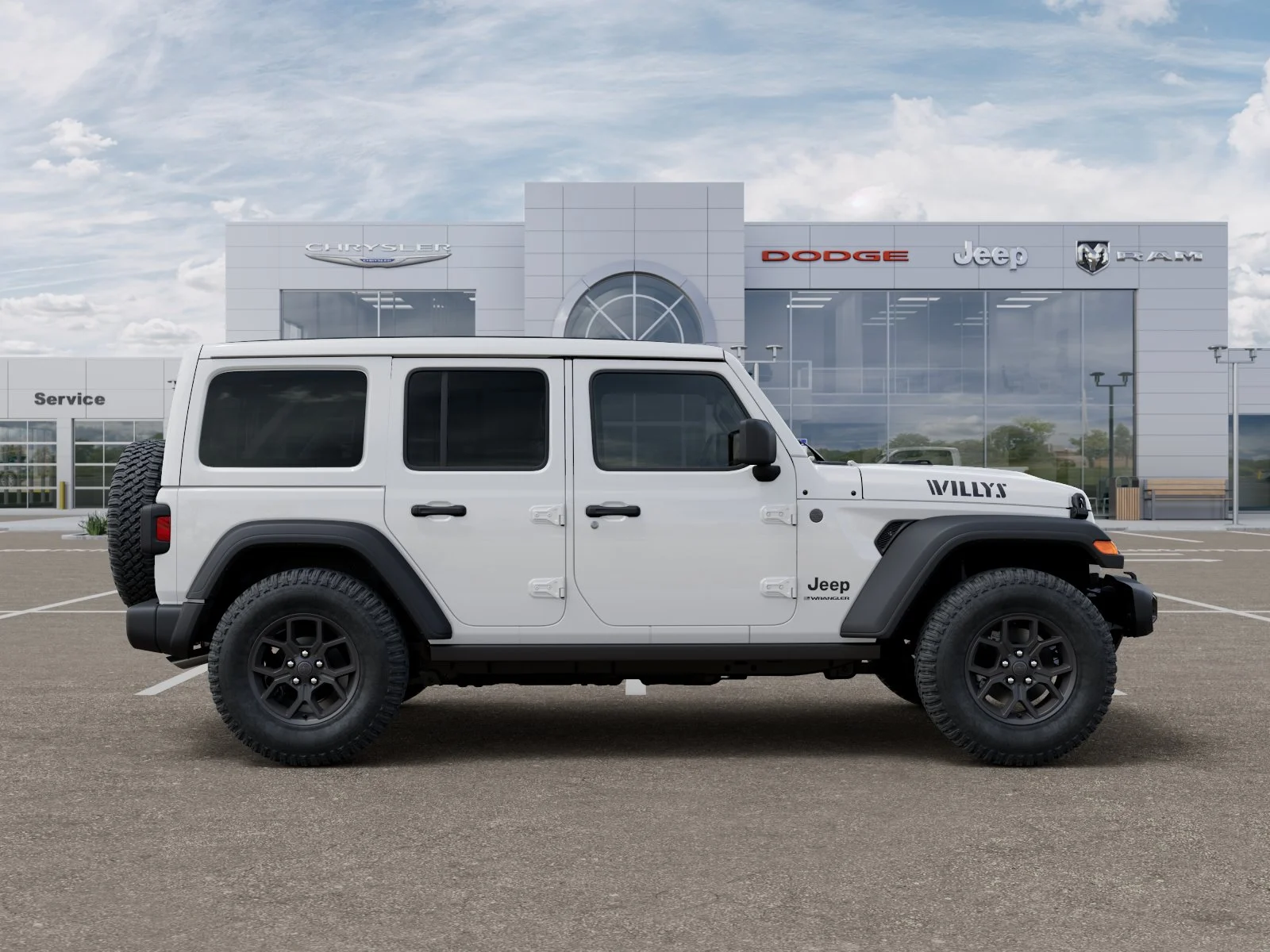 New 2026 Bright White Clear-Coat Exterior Paint Jeep Willys image 63