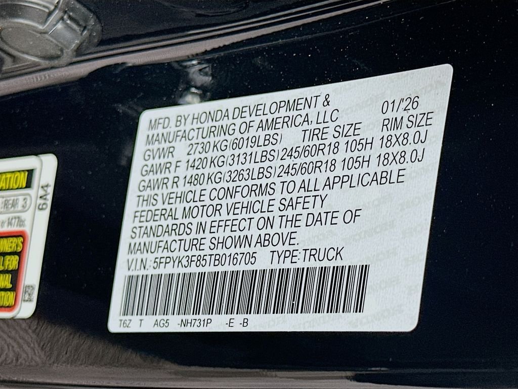 2026 Honda Ridgeline Black Edition - Photo 23