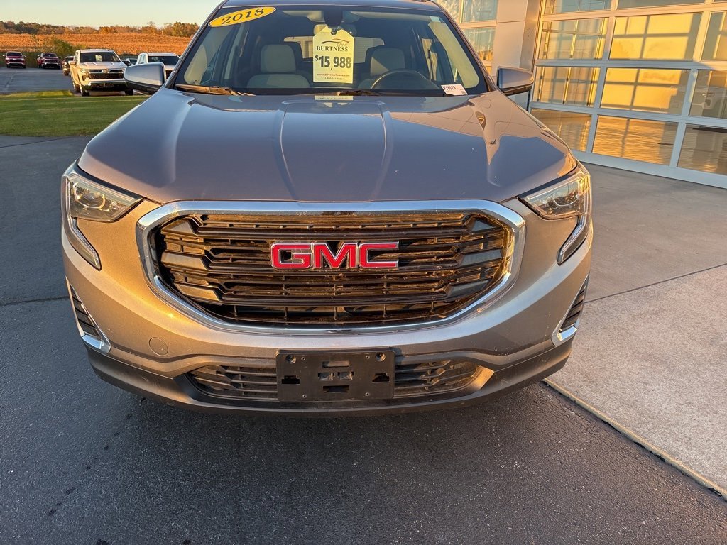 Used 2018 GMC Terrain SLE with VIN 3GKALMEV5JL158639 for sale in Orfordville, WI