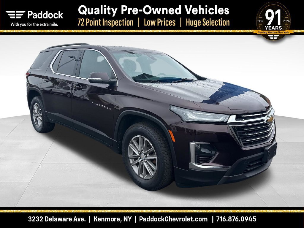 Used 2023 BLACK CHERRY METALLIC Chevrolet LT Cloth image 1