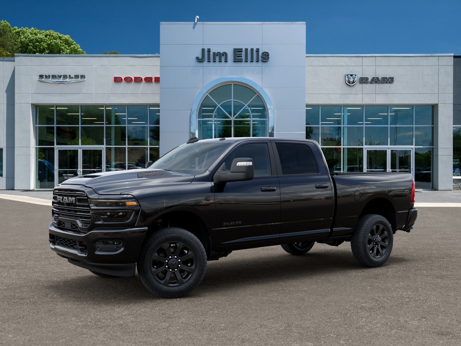 New 2027 Diamond Black Crystal Pearl-Coat Exterior Paint RAM Laramie image 28