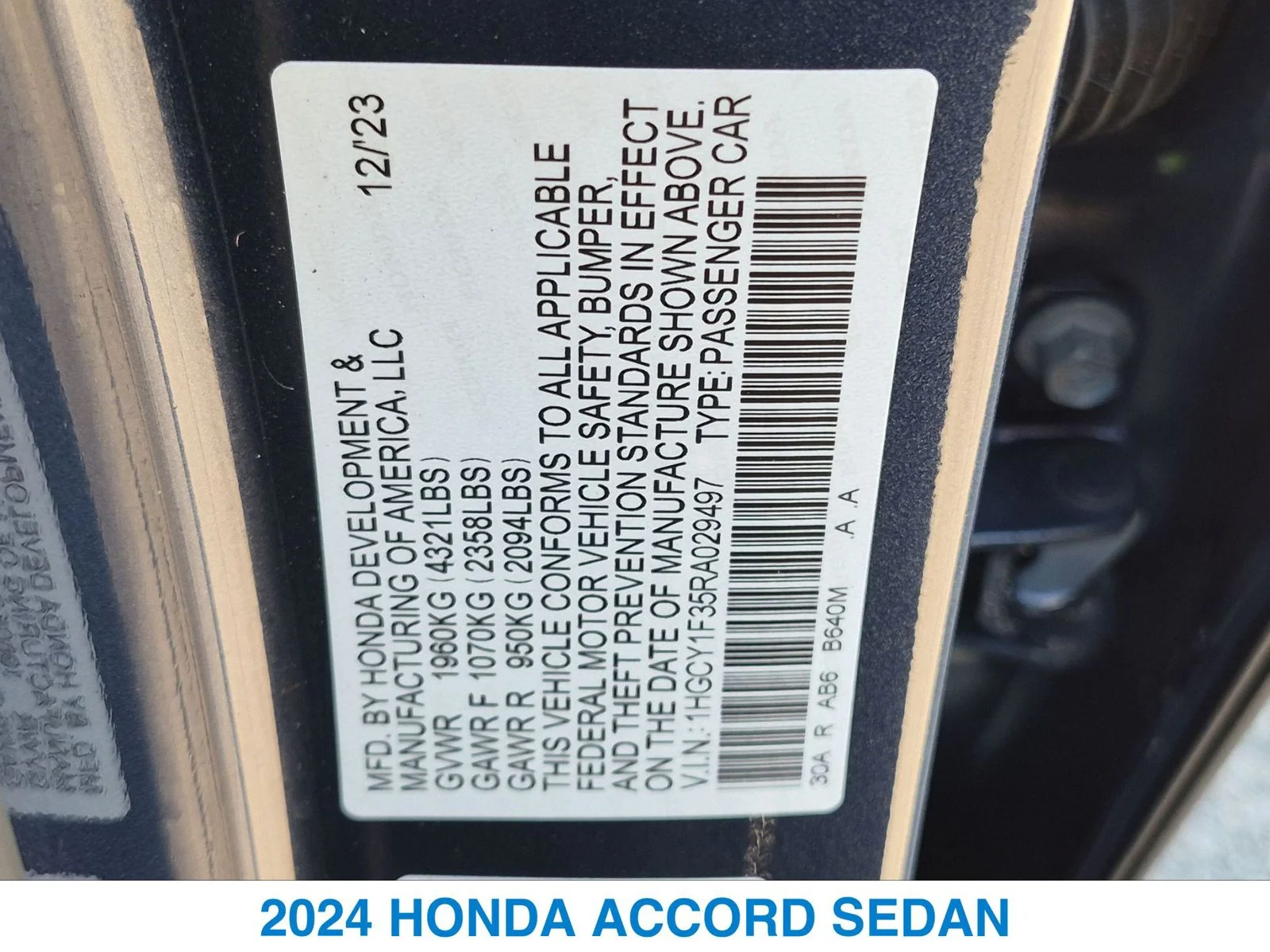 Used 2024 Blue Honda EX image 26