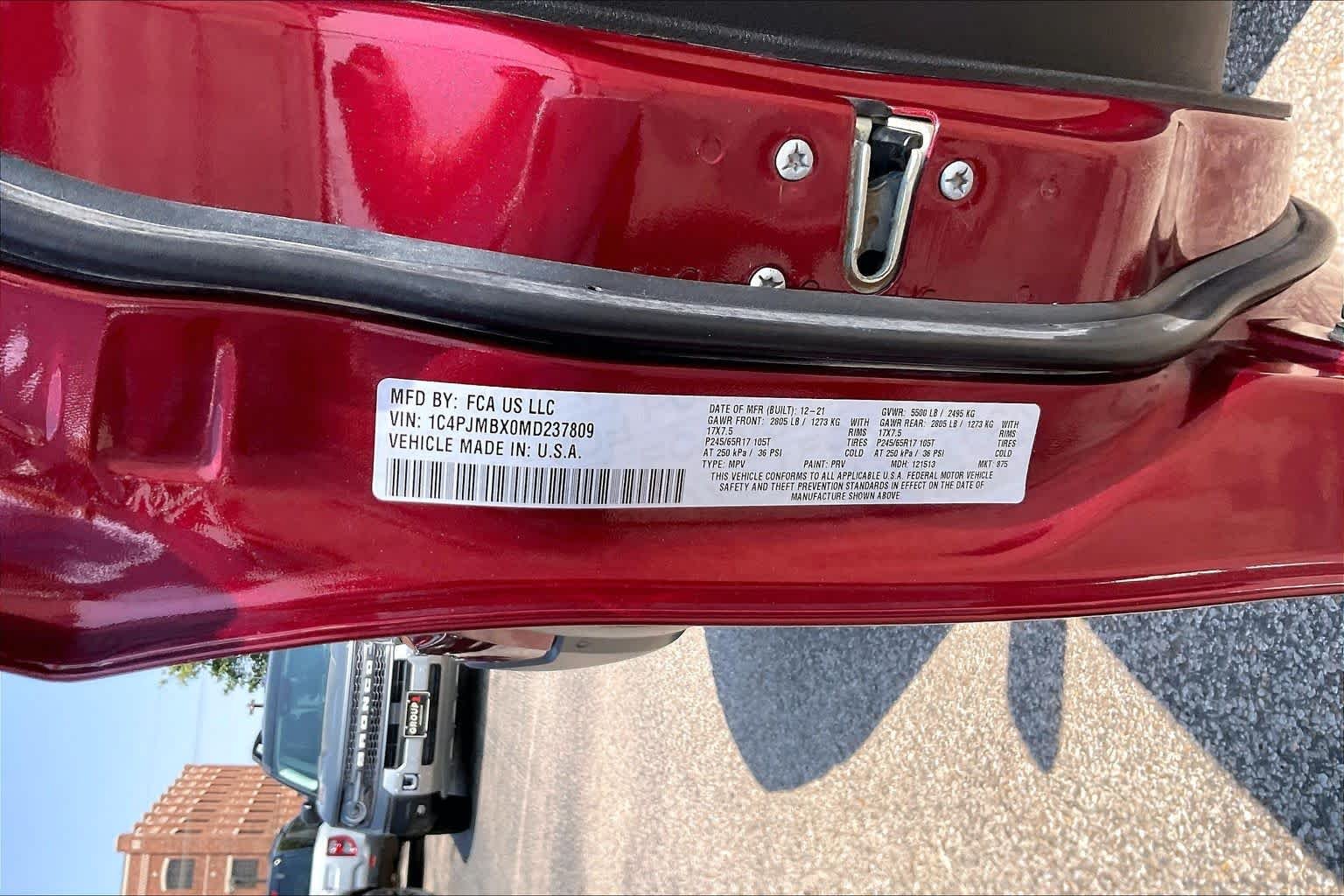 Used 2021 Velvet Red Pearlcoat Jeep Trailhawk image 35