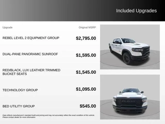 New 2026 Bright White Clear-Coat Exterior Paint RAM REBEL image 4