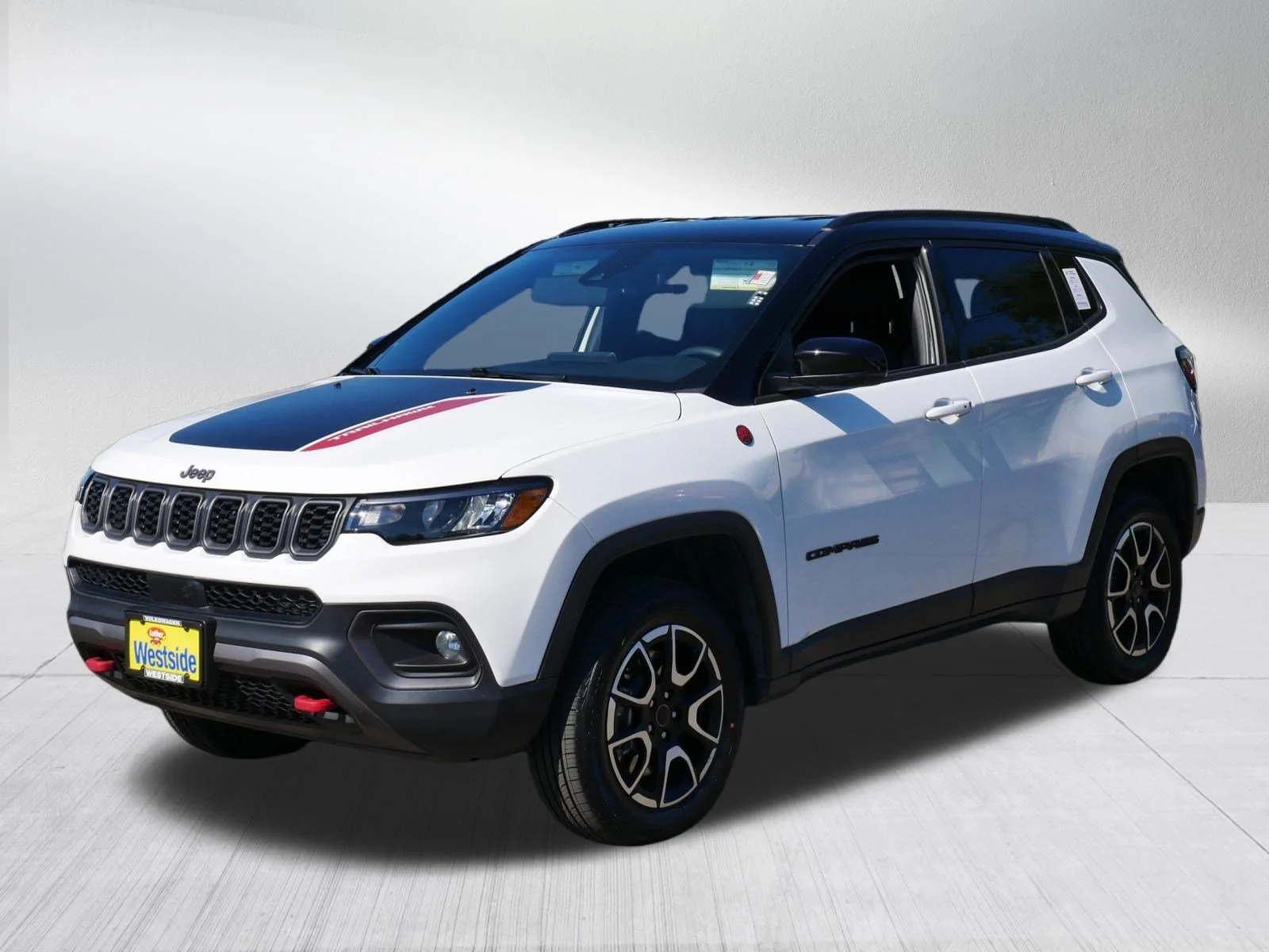Used 2025 Bright White Clearcoat Jeep Trailhawk image 3