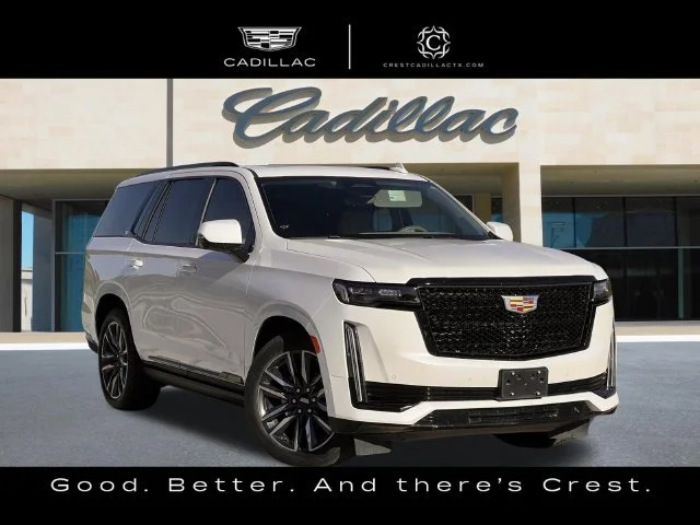 Used 2021 Crystal White Tricoat CADILLAC Sport Platinum image 1