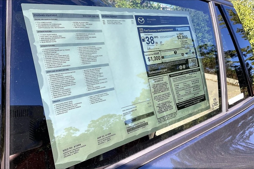 New 2026 Machine Gray Metallic Mazda Premium AWD image 14