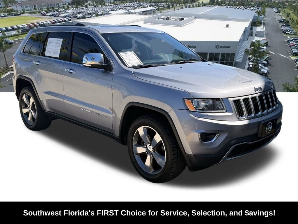 Certified 2016 Jeep Grand Cherokee Limited with VIN 1C4RJFBG7GC427900 for sale in Cape Coral, FL