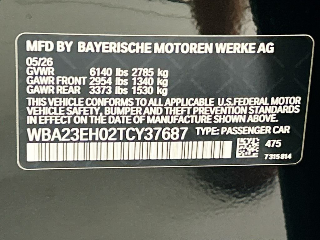 New 2026 Black Sapphire Metallic BMW 740i image 34