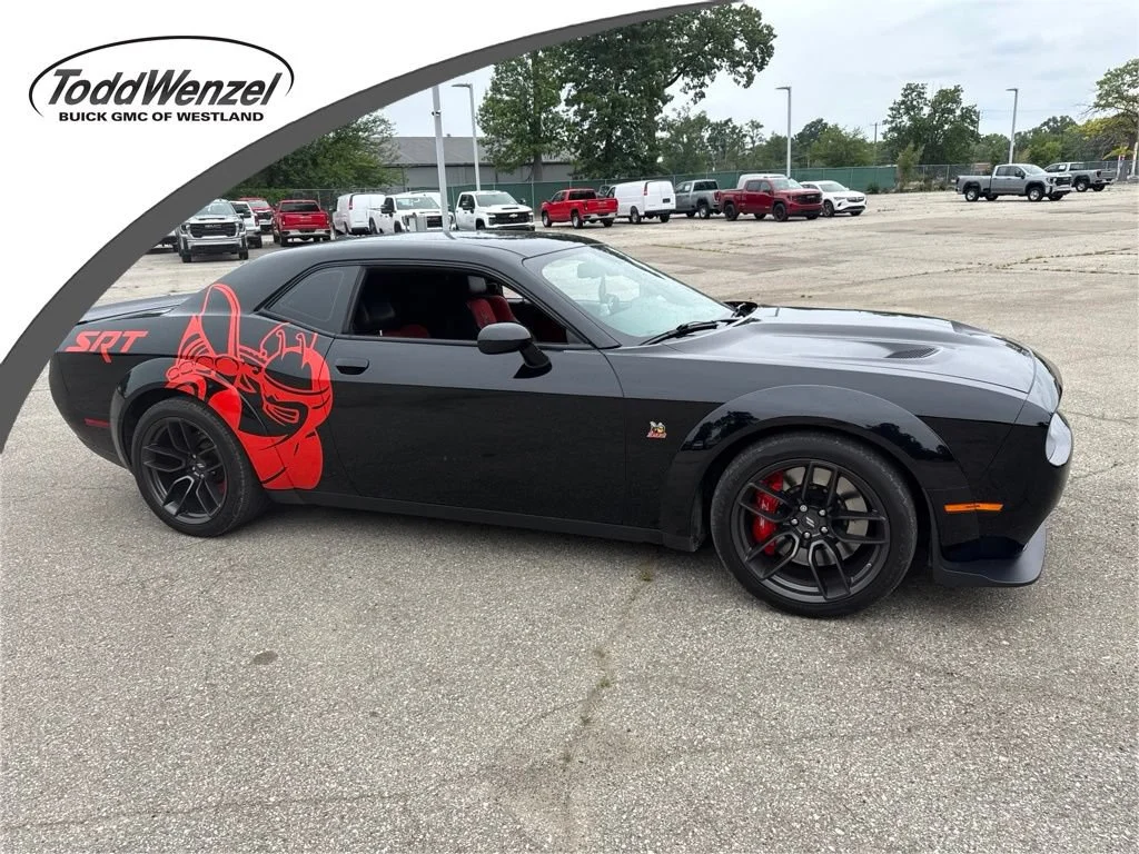 Certified Used 2022 Black Dodge R/T Scat Pack Widebody image 1