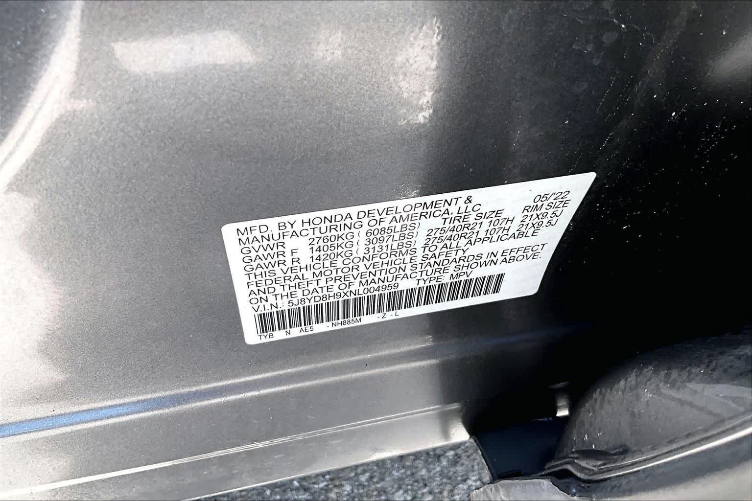 Used 2022 Liquid Carbon Metallic Acura Type S image 34