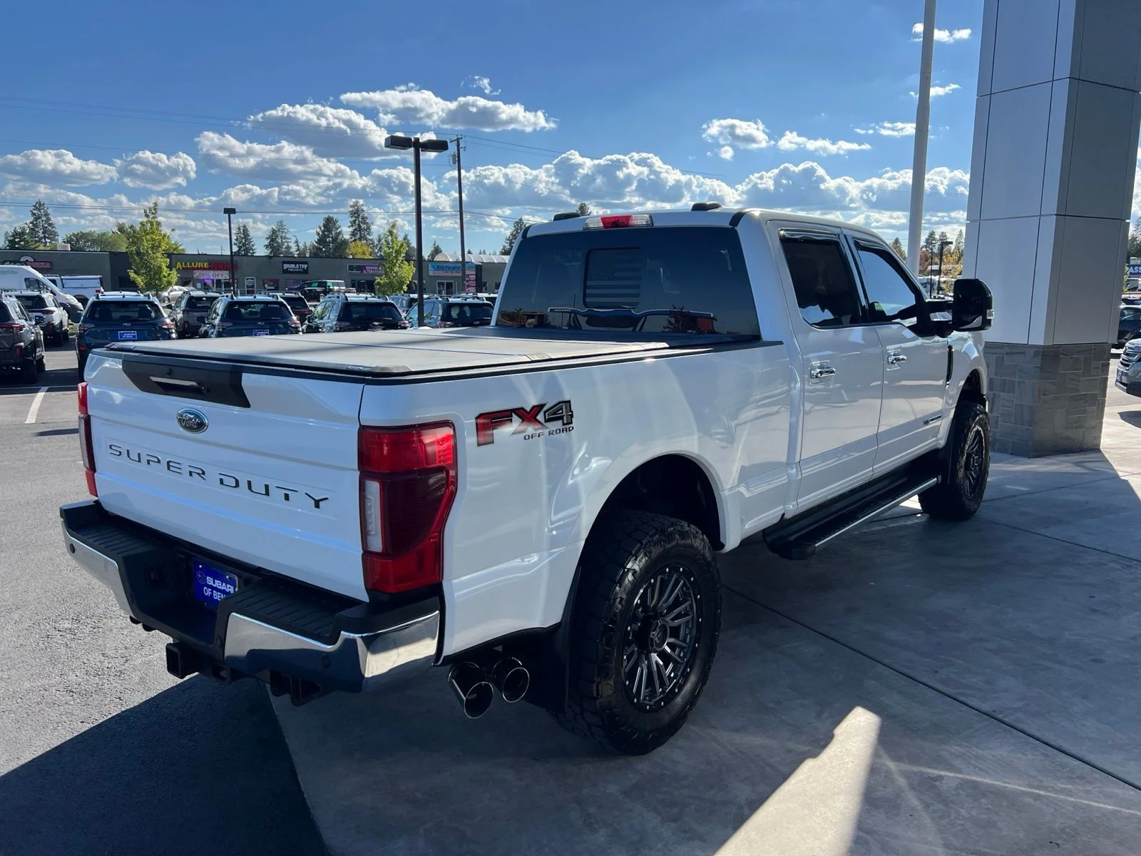 Used 2021 Star White Metallic Tri-Coat Ford Lariat image 5