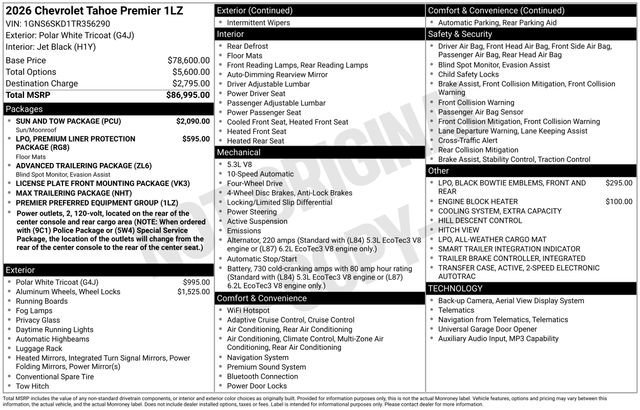 New 2026 Polar White Tricoat Chevrolet Premier image 17