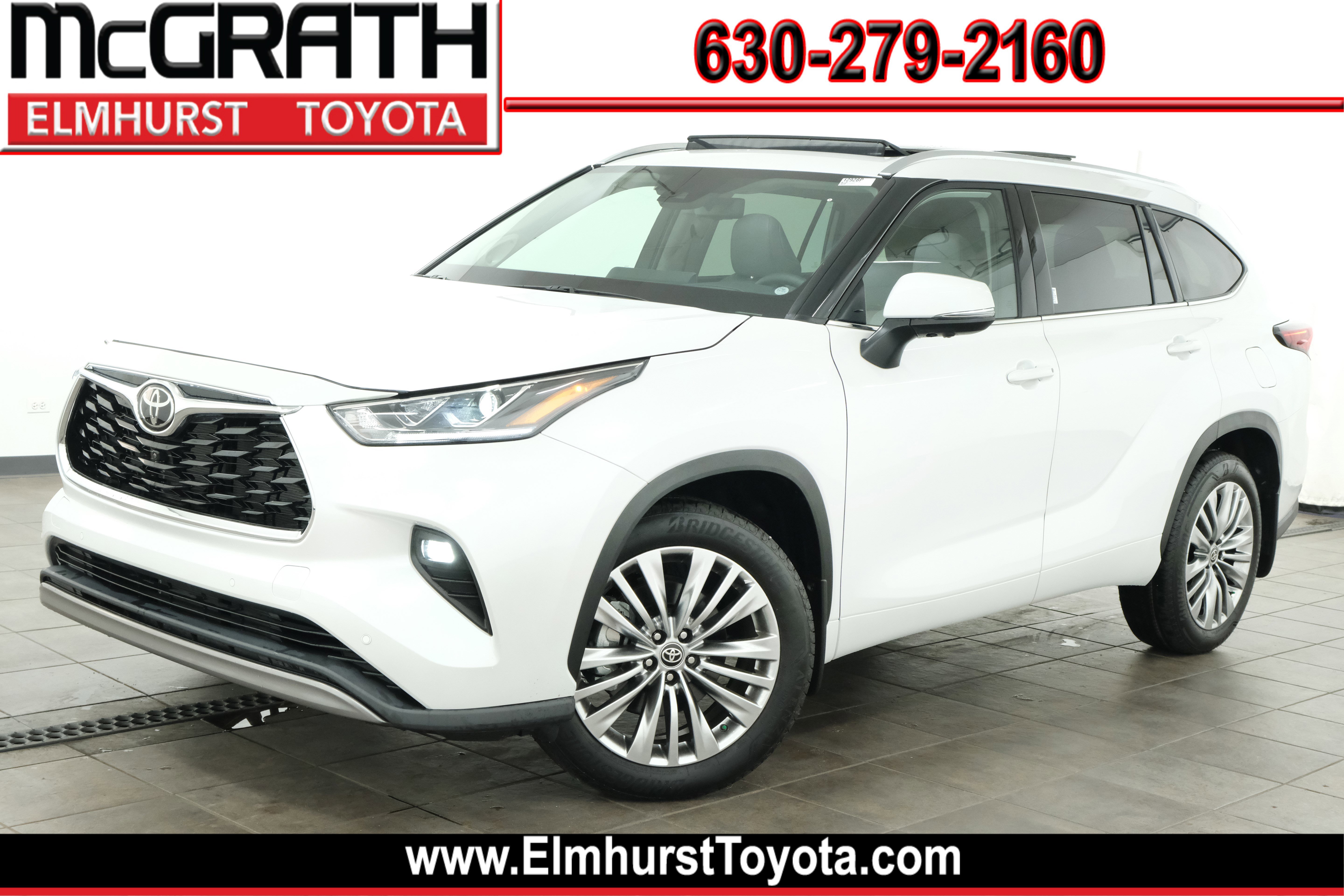 White (Wind Chill Pearl) 2026 Toyota Highlander Platinum AWD SUV / Crossover All-Wheel Drive 8-Speed Automatic