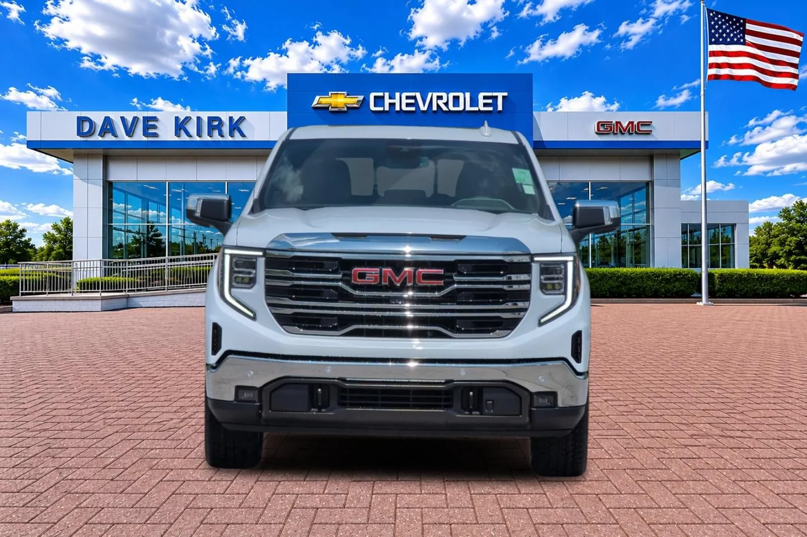 New 2026 Glacier White Tricoat GMC SLT image 8