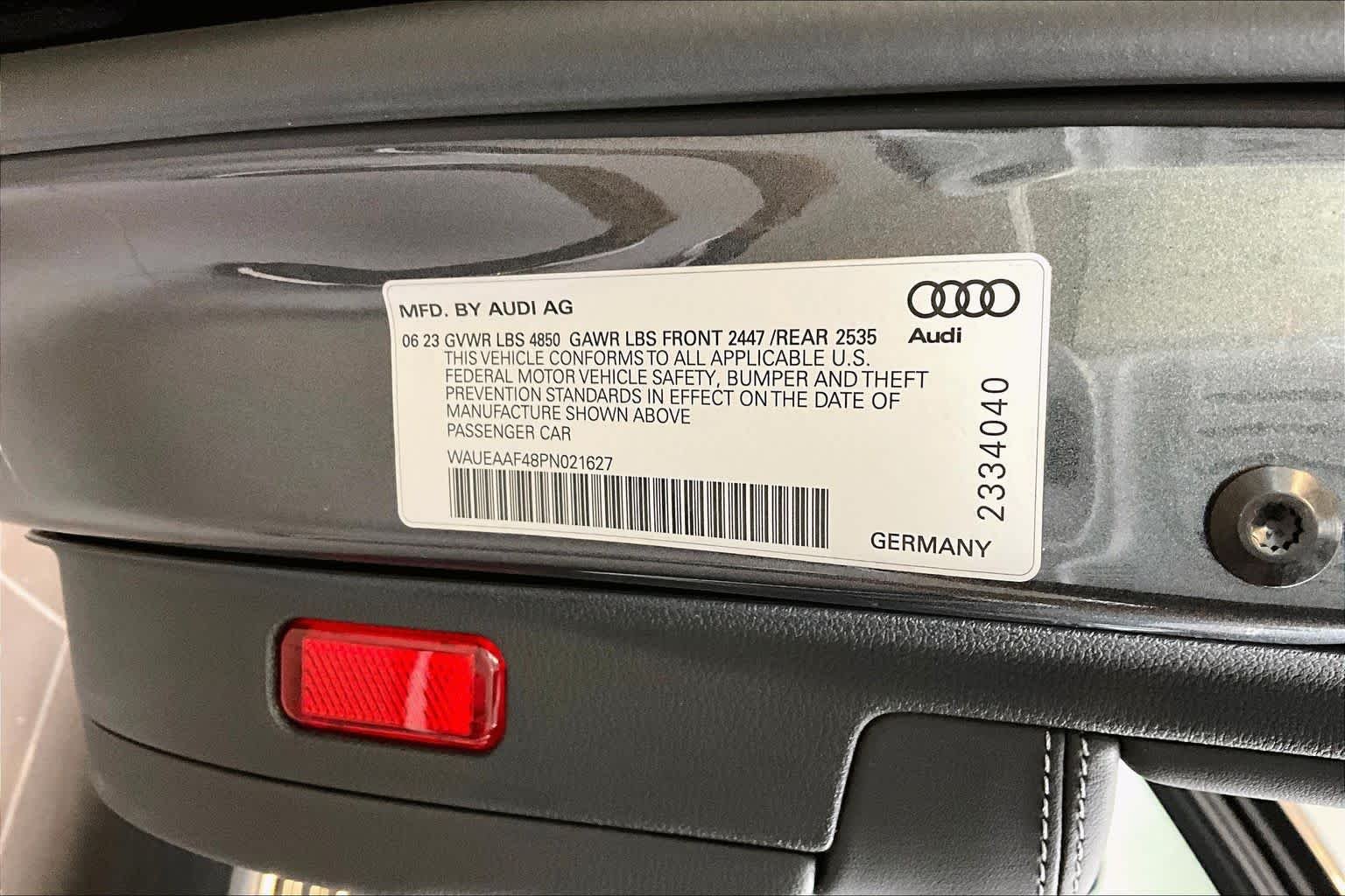 Certified Used 2023 Daytona Gray Pearl Effect Audi S line Premium Plus image 34