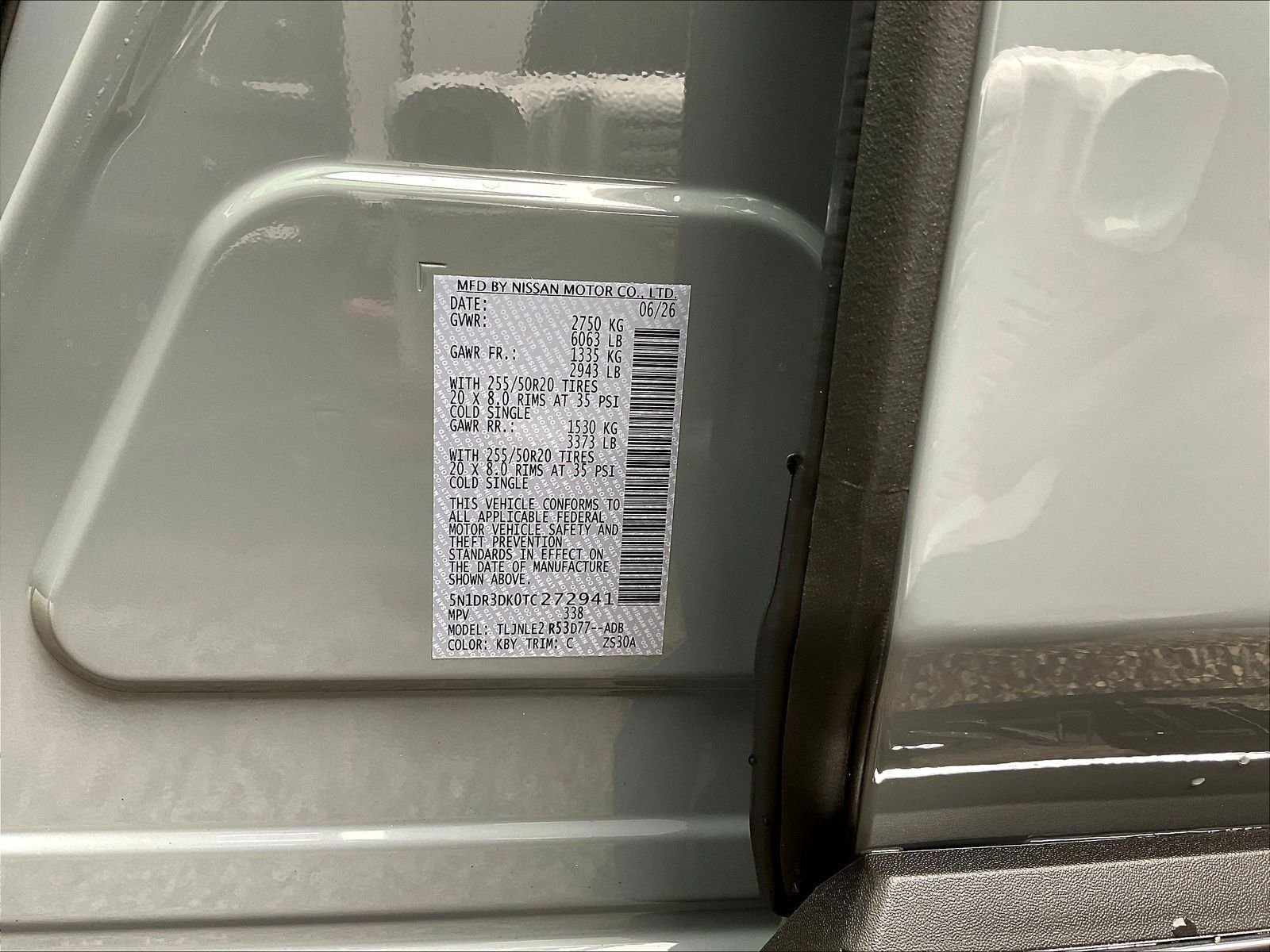New 2026 Gray Nissan Platinum image 13
