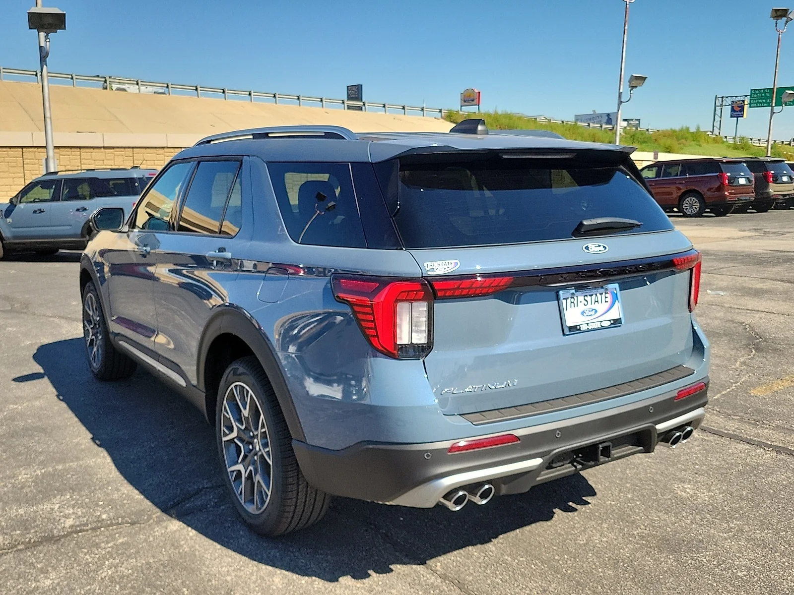 New 2027 Vapor Blue Metallic Ford Platinum image 3