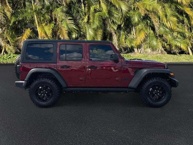 Certified Used 2022 Red Jeep Unlimited Willys image 4