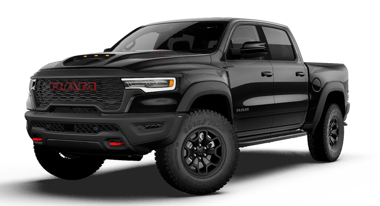 New 2027 Diamond Black Crystal Pearl-Coat Exterior Paint RAM TRX image 13