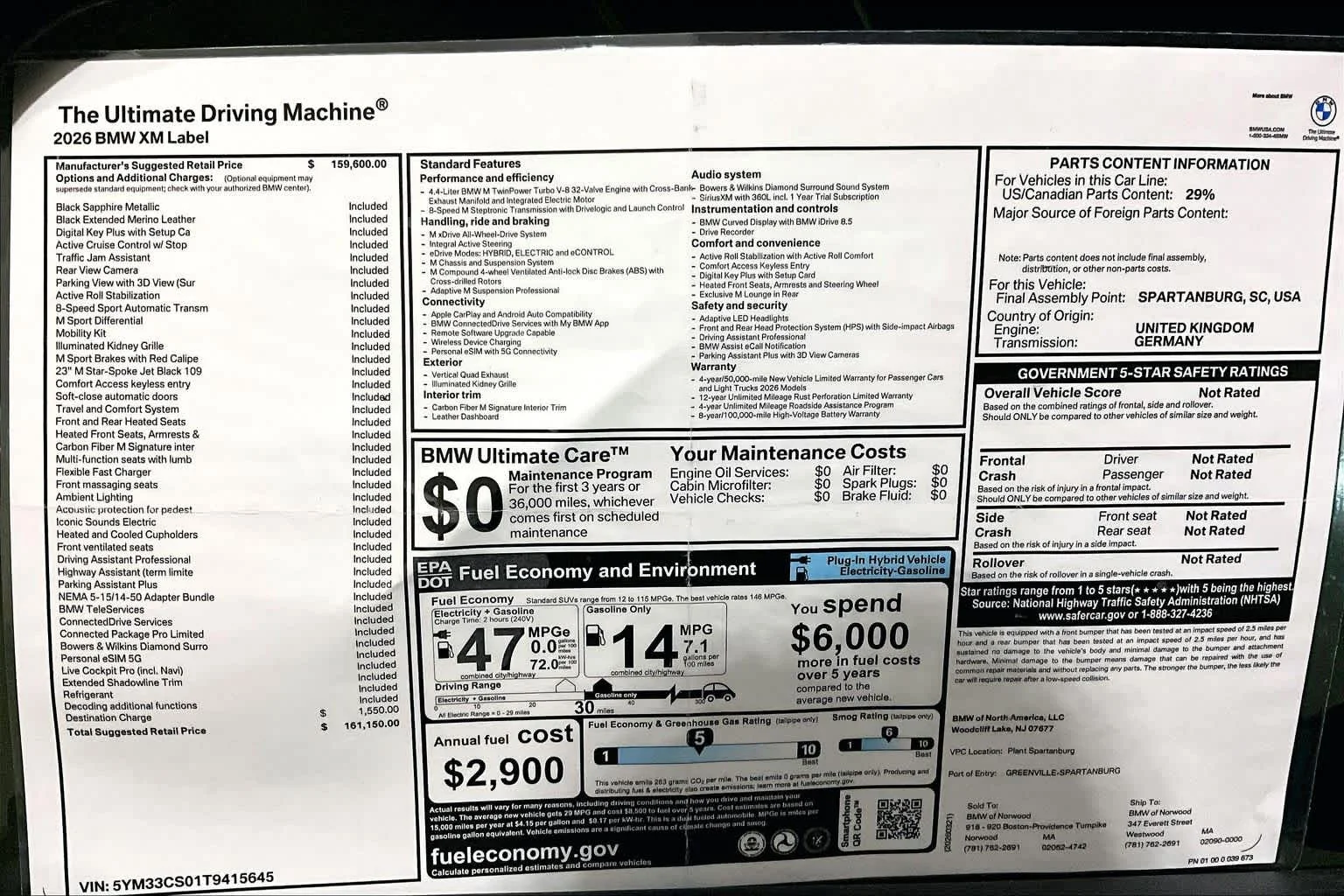Used 2026 Black Sapphire Metallic BMW Label image 18