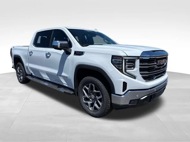 New 2026 Glacier White Tricoat GMC SLT image 8