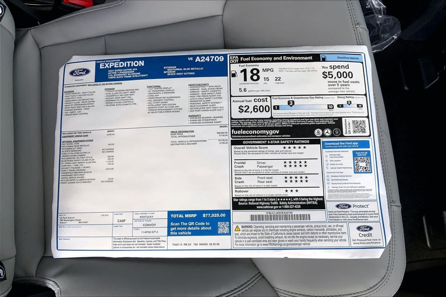 New 2027 Nocturnal Blue Metallic Ford Active image 18