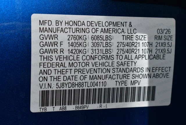 New 2026 Double Apex Blue Pearl Acura Type S w/Advance Package image 25