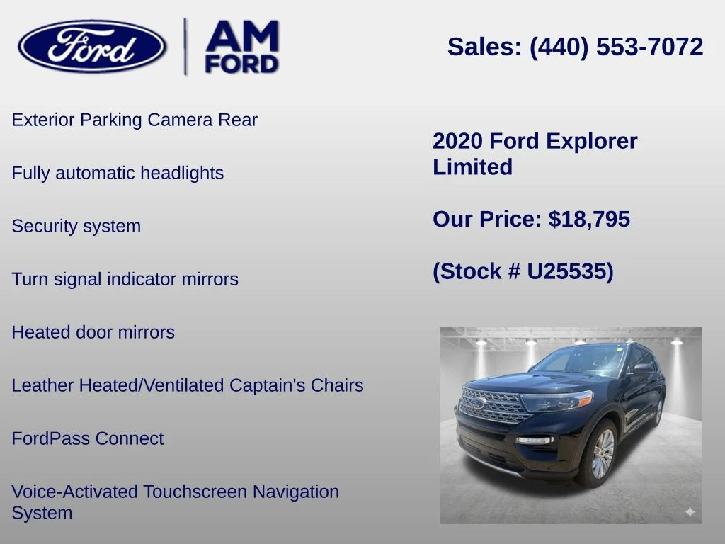 Certified Used 2020 Black Metallic Ford Limited image 18