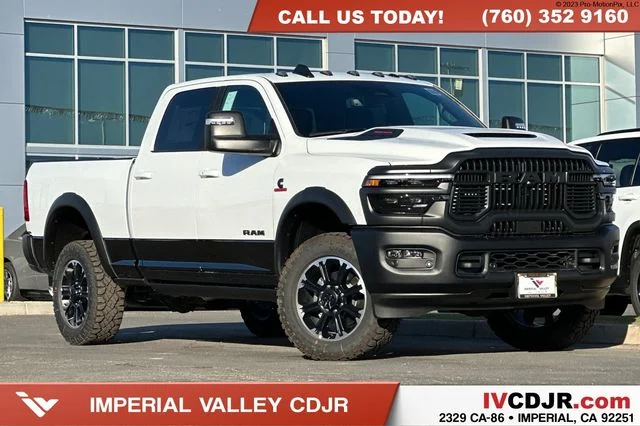 New 2026 Bright White Clear-Coat Exterior Paint RAM Rebel image 1